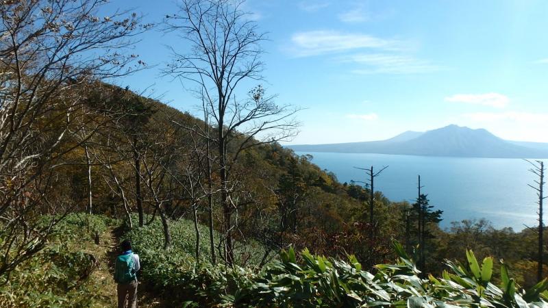 支笏湖を眺めながらのんびりと